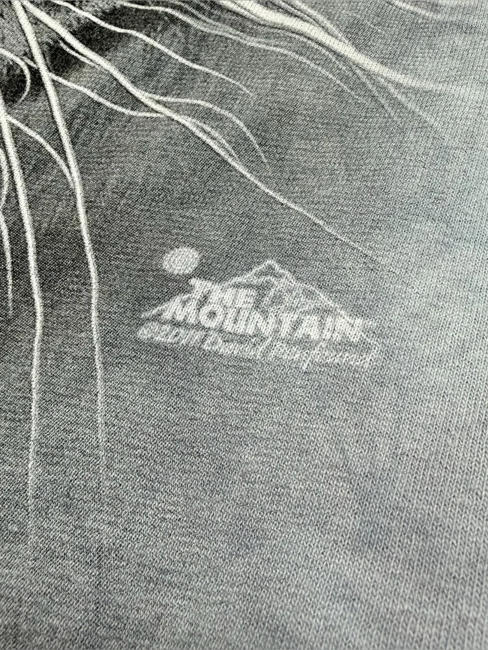 The Mountain White Tiger Face Classic Cotton T-Shirt Extra Large XL Unisex Gray - Picture 5 of 7